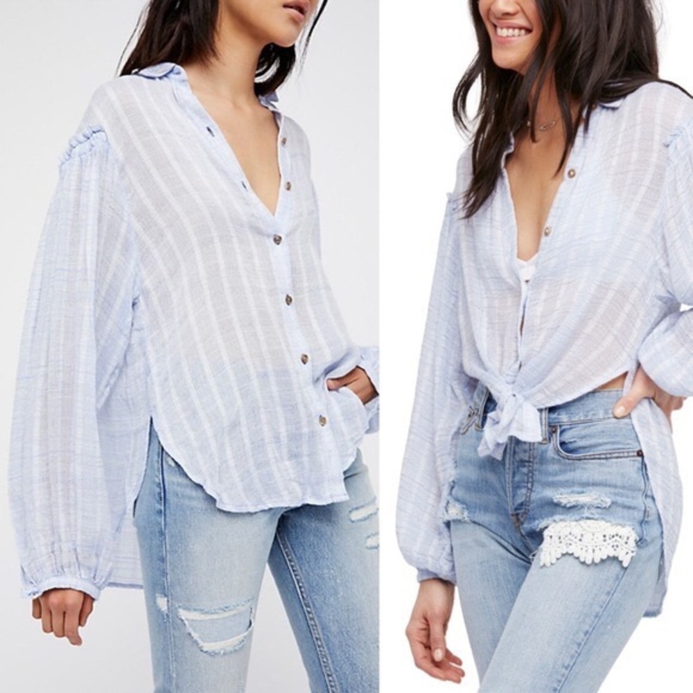 Free People Flowy Blouse